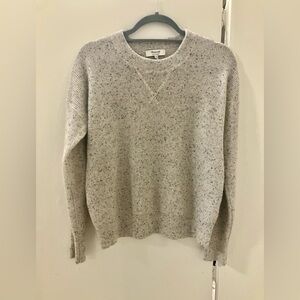Madewell Womens Gray Speckled 100% Cashmere Thermal Style Sweater Sz XS